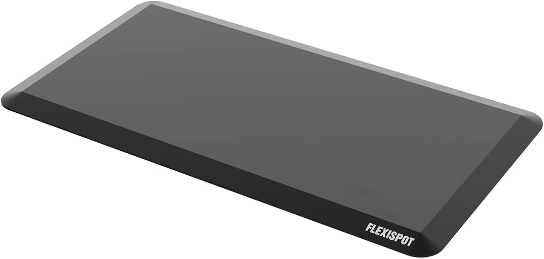 FLEXISPOT Bodenmatte für Schreibtisch, Küche, komfortabel gegen Müdigkeit, Schwarz, Schwarz