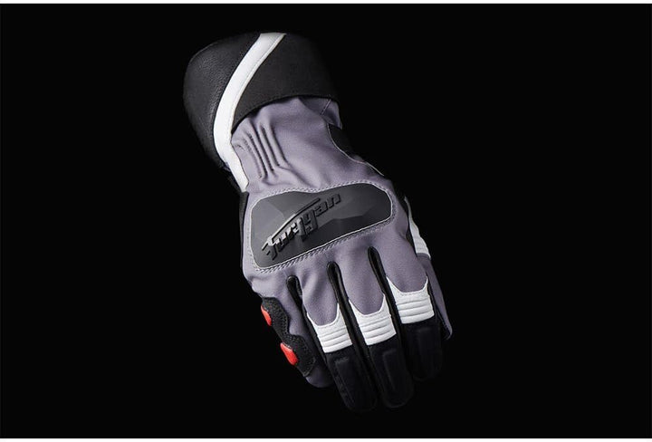 Furygan FLEGERE Waterproof MOTORRADHANDSCHUHE Adventure,Touring,Urbain, Anthracite-Pearl-Red