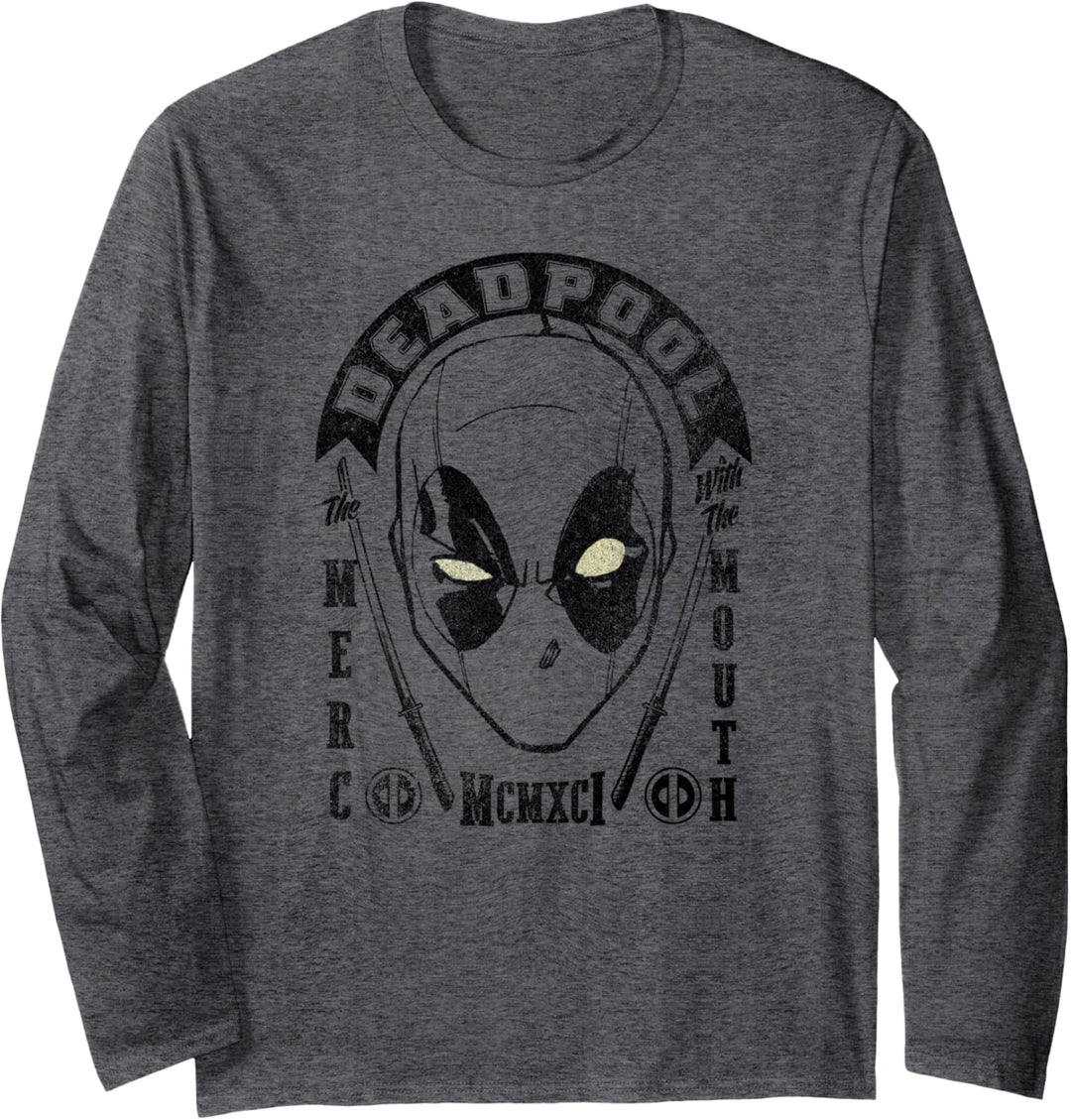 Marvel Deadpool Merc With Mouth 1991 Langarmshirt