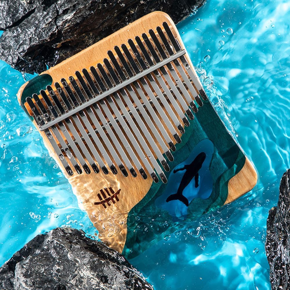 Kalimba 17/21 Schlüssel, Holz Fingerklaviere，Professionelle Daumenklavier Carlimba, Mbira Instrument