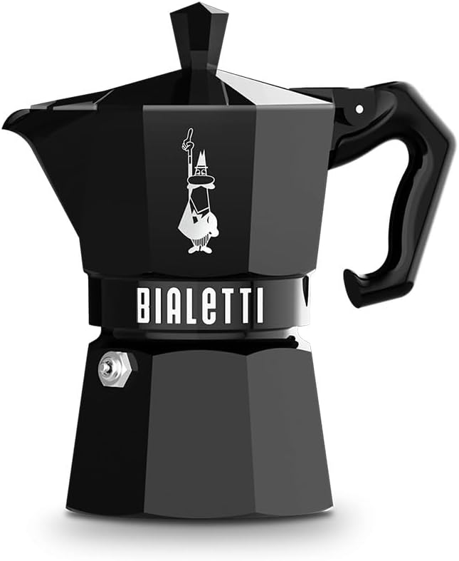 - 0009065 - bialetti 3 tazze Schwarz, 3 tazze Schwarz