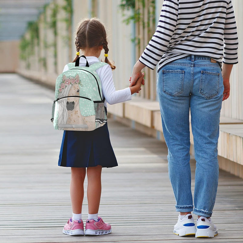 T-Rex Dinosaurier Surfer Kleinkind Rucksack für Kinder Jungen Mädchen Alter 3-6, Vorschule Mini Ruck