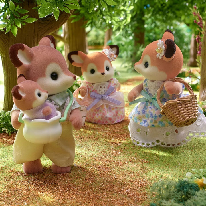 Sylvanian Families 5799 REH Familie, Tierfiguren Wald, Spielzeug für Kinder ab 3 Jahren