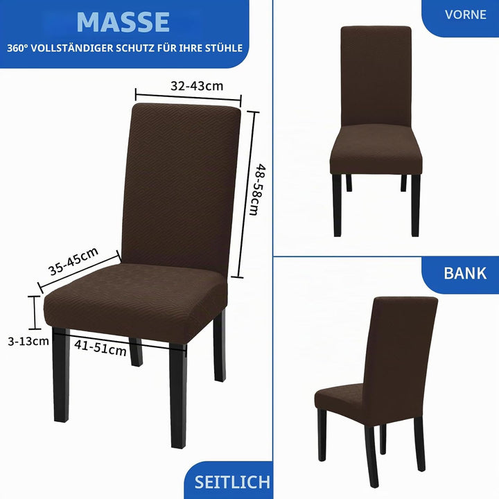 Ystyle Stuhlhussen 6er Set, Stretch Stuhlbezug, Universale Elastische Stuhlbezüge, Hussen Für Stühle