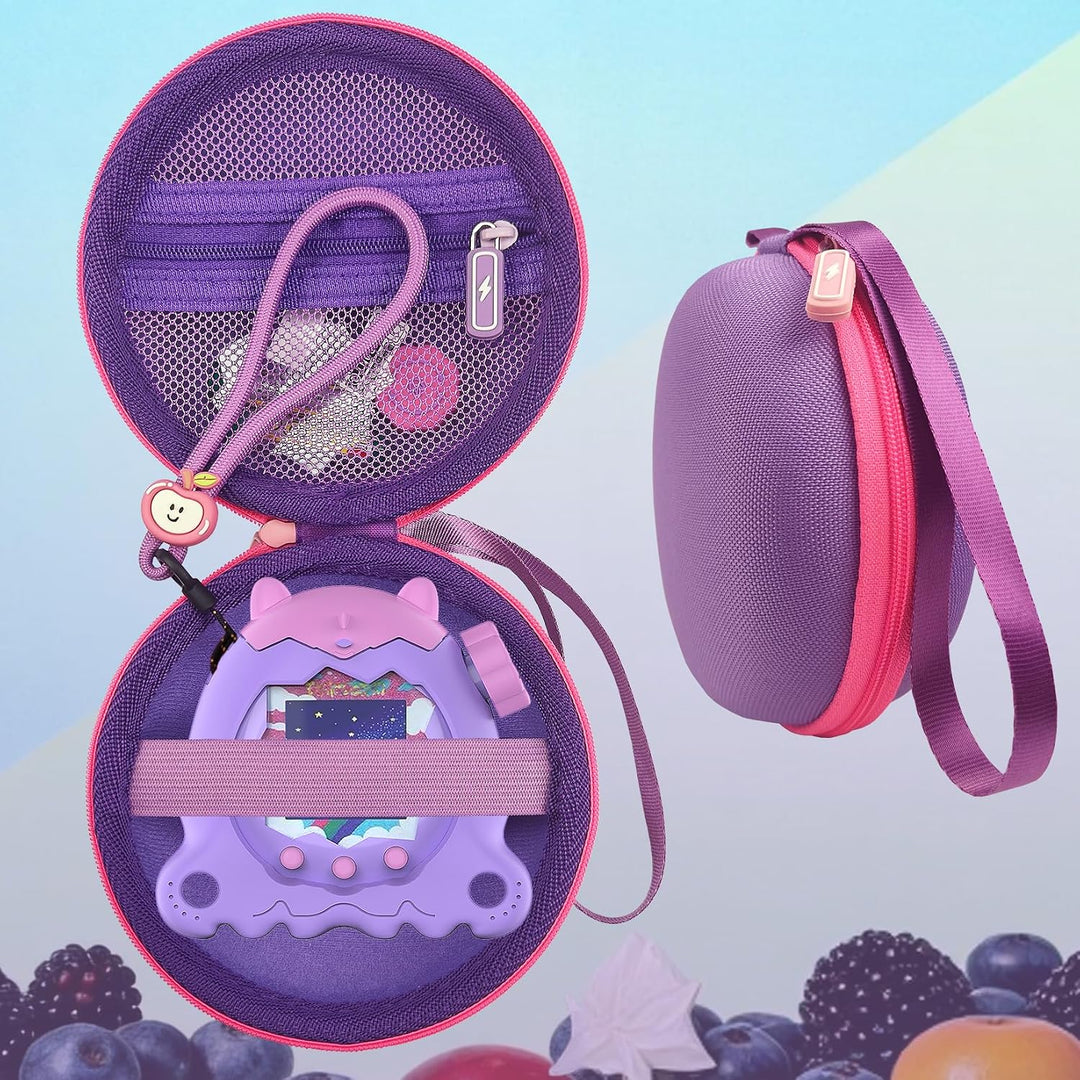 Weiche Silikonhülle und Harte Tragetasche für Tamagotchi Paradise, inklusive Displayschutzfolie, Han
