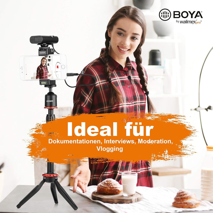 Walimex pro Boya WM4 Pro K-2 Mikrofon 3er Set
