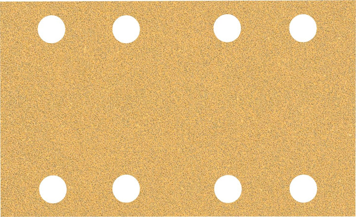 Bosch 50x EXPERT C470 Schleifblatt-Sets mit 8 Löchern (für Farbe auf Holz, Hartholz, Ø 80x133 mm, Kö