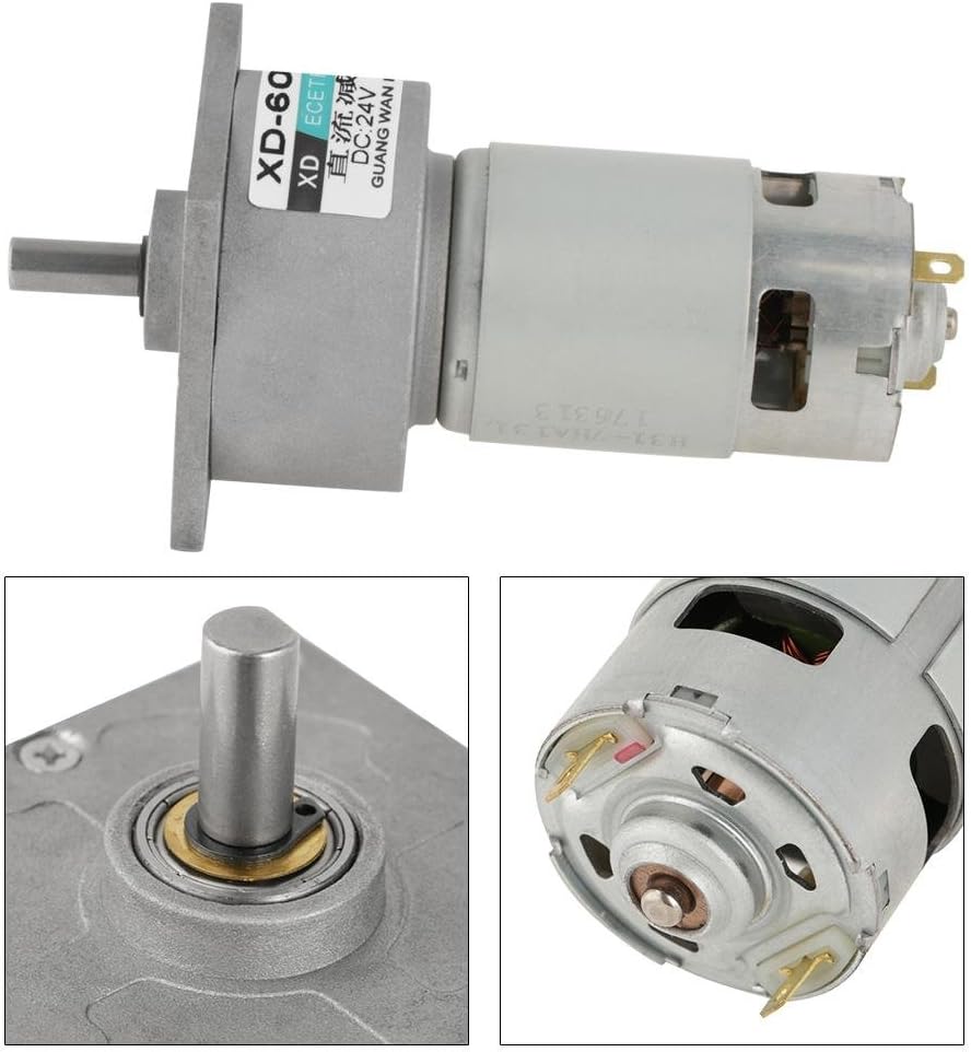DC12V / 24V 35W Mini-DC-Getriebemotor Metall Geschwindigkeit einstellbar grossen Drehmoment Motor CW