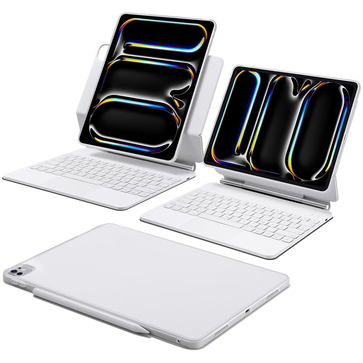 ESR iPad Pro 13 Zoll (M5/M4, 2025/2024) Hülle mit Tastatur, Tastaturhülle mit Einzustellendem Magnet
