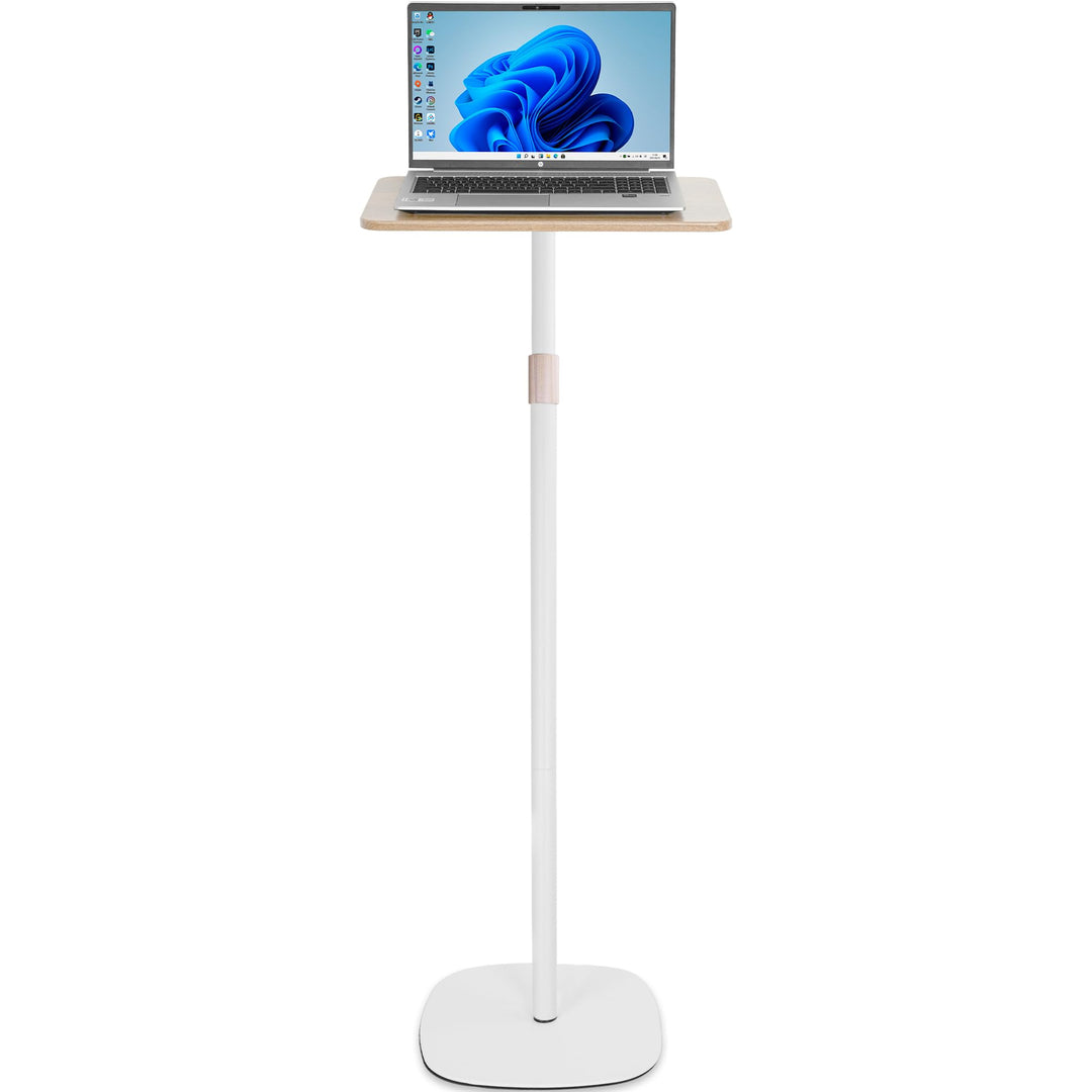 AKOZLIN Höhenverstellbarer Laptop-Ständer (45,7-121,9 cm) & Betttisch – Tragbares Holztablett Schrei
