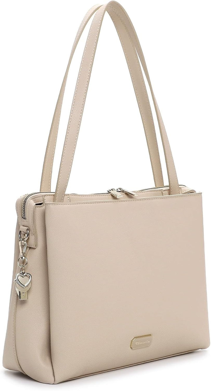 Tamaris Shopper TAS Katharina 34235 Damen Handtaschen Uni Beige Einheitsgrösse, Beige Einheitsgrösse