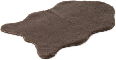 Gözze - Eleganter und Weicher Teppich aus Kunstleder, 80 x 120 cm - Taupe Taupe 80 x 120 cm, Taupe 8