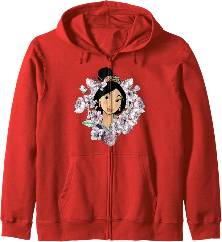Disney Mulan Flower Framed Portrait Kapuzenjacke
