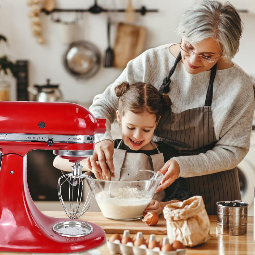 6 Draht Schlagobersaufsatz, Kompatibel mit Kitchen Aid 4,5-5 Quart Tilt Head Standmixer, Verbesserte