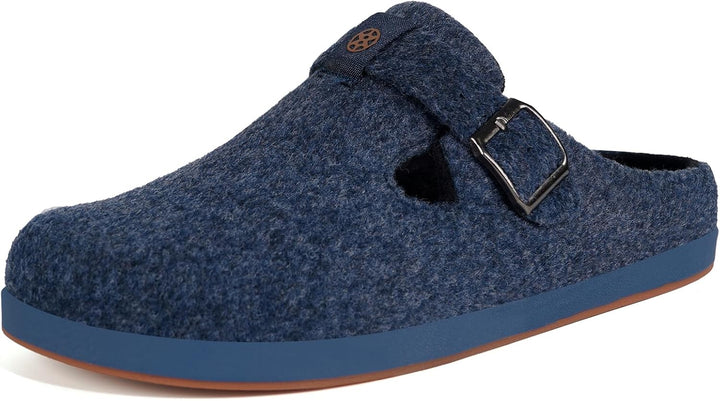 Sisttke Hausschuhe Damen Herren Filzpantoffeln Unisex Winter Geschlossen Pantoffeln mit Wechselfussb