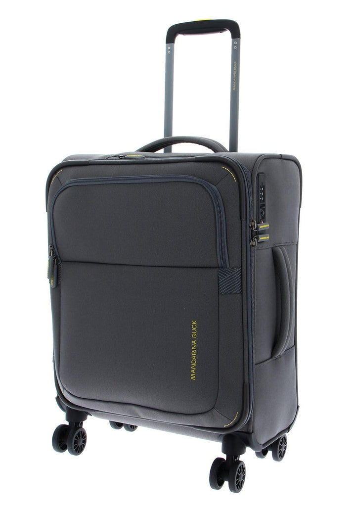 Mandarina Duck Unisex Smile & Go Trolley Cabin Steel P10jnv01 Gepäck- Koffer, Steel