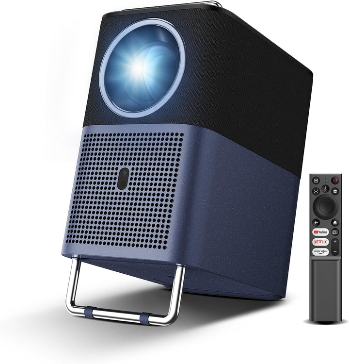 TCL A1s Beamer 4K Full HD, Offizielles Google TV (APV/Netflix/Disney), 2 Dolby 8W, 600 ISO Lumen, Bl