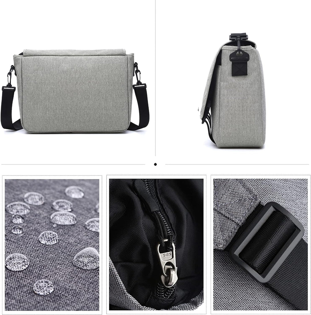 FANDARE Messenger Bag Umhängetasche Schultertasche Laptoprucksäcke Tasche Kuriertasche Polyester Hel
