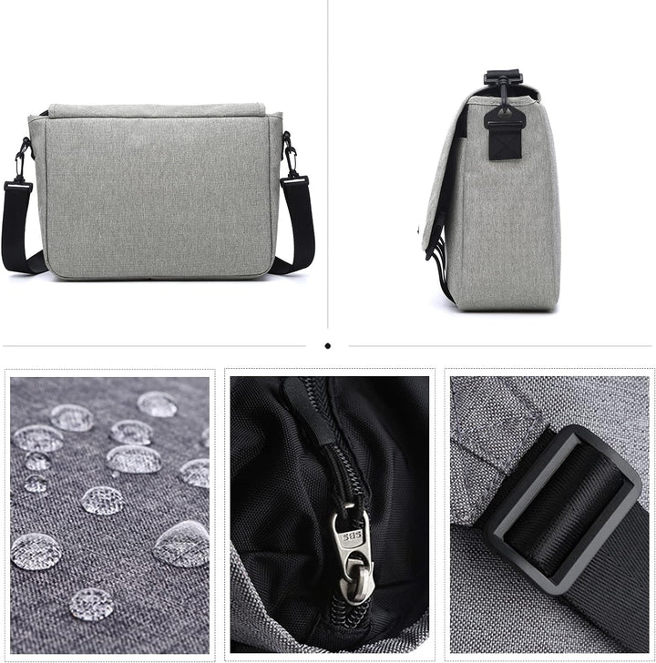 FANDARE Messenger Bag Umhängetasche Schultertasche Laptoprucksäcke Tasche Kuriertasche Polyester Hel