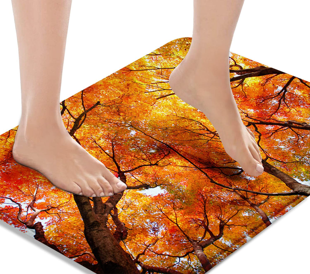 Britimes Badvorleger, Badezimmerteppich, rutschfest, Herbstdekoration, 45,7 x 76,2 cm, für Zuhause,