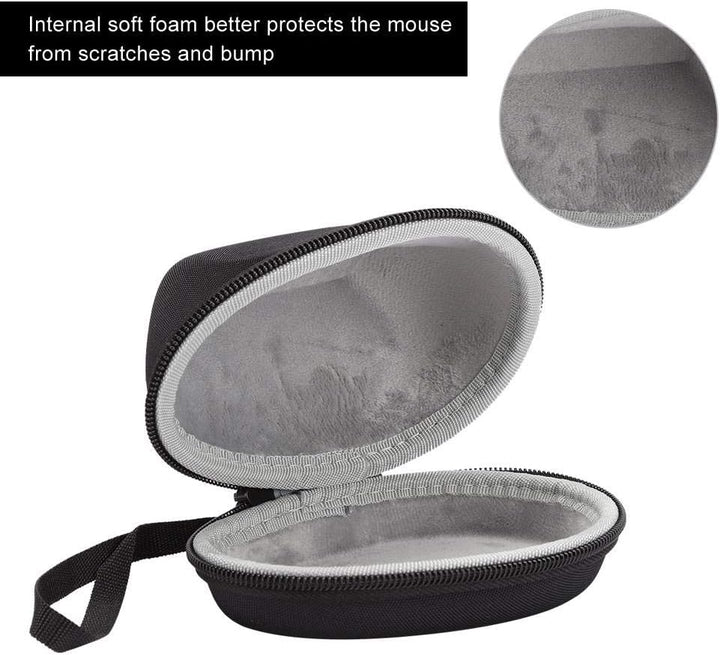 Hart Tasche Schutzhülle für MX Vertical Mouse,Tragbare Aufbewahrungstasche Reiseschutzhülle,Schwarz