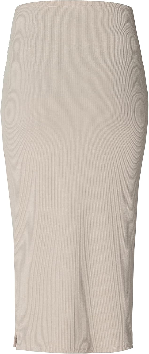Noppies Damen Vija Rib Skirt OTB Rock M Light Sand - N147, M Light Sand - N147