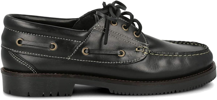 PAYMA - Herren Damen Kinder Bootsschuhe Segelschuhe Mokassins aus Seahorse Geölt Leder 3 Eye Classic