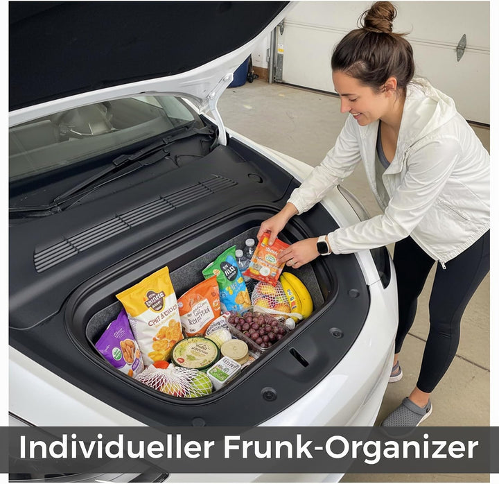 VLOX Tesla Model Y Organizer Aufbewahrungsbox Kofferraum Zubehör Frunk, Frunk