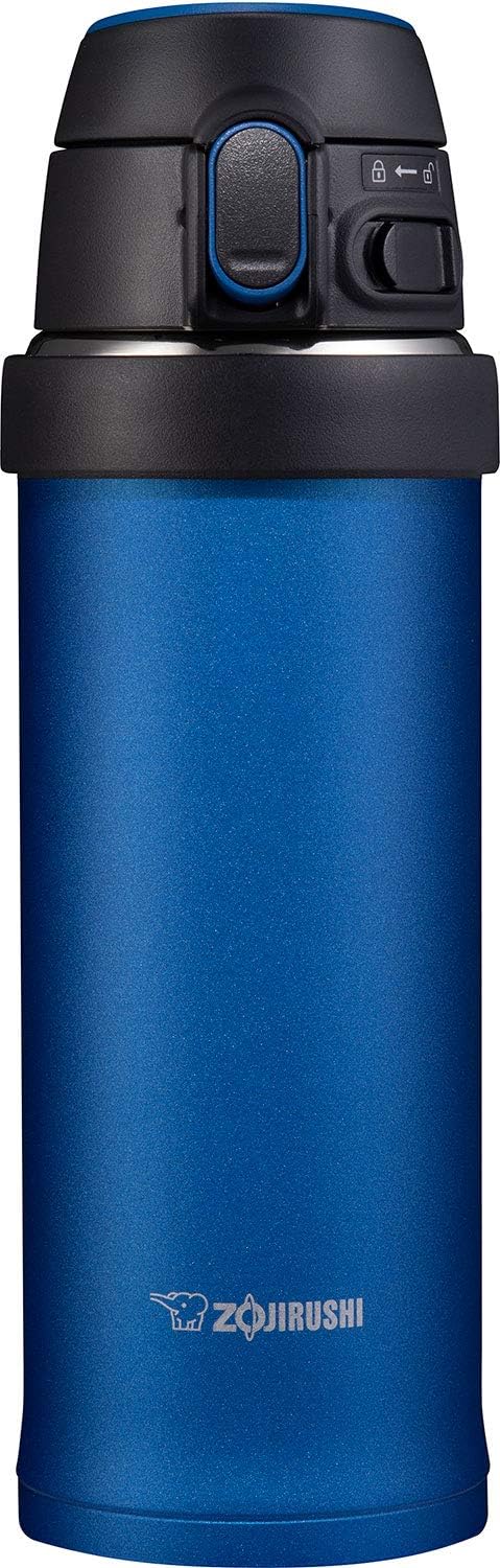 Zojirushi SM-QHE48AK Flip-and-Go Edelstahlbecher, 473 ml, Kobaltblau, 473 ml Kobaltblau