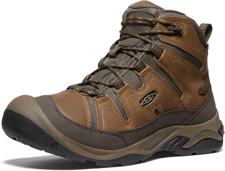 KEEN Herren Circadia Mid Waterproof Wanderstiefel 41 EU Bison Brindle, 41 EU Bison Brindle