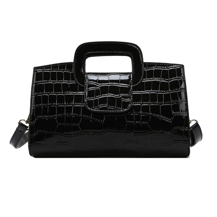 Milya Damen Leder Vintage Handtasche Clutch Henkeltasche Abendtasche Umhängetasche Ledertasche Schul