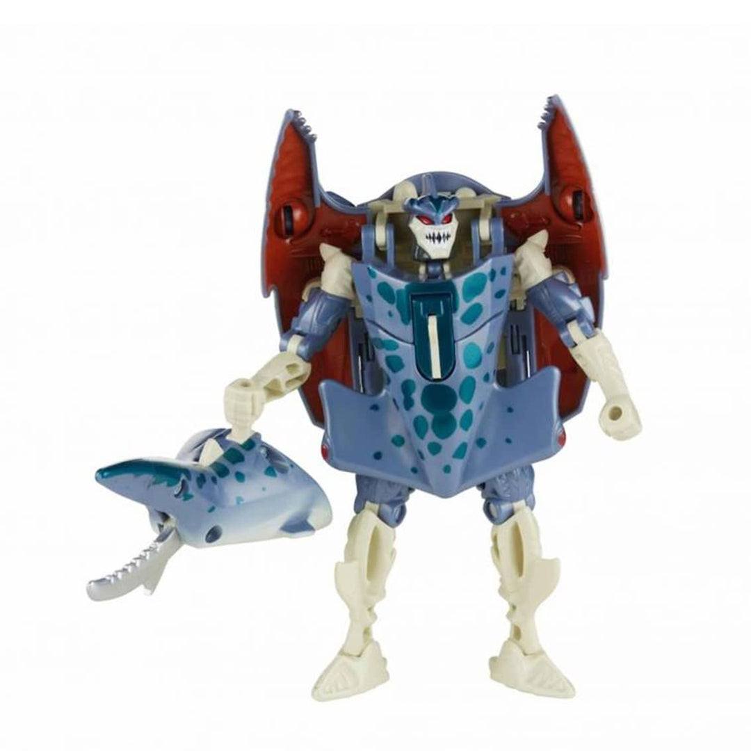 Hasbro - Maximal Cybershark Beats Wars Transformers Figur, 12 cm, Mehrfarbig, einfarbig (136338)