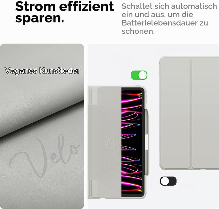 Spigen AirSkin Pro Kompatibel mit iPad Pro 12.9 Zoll 6. Generation (2022) / 5. Generation (2021) Hül