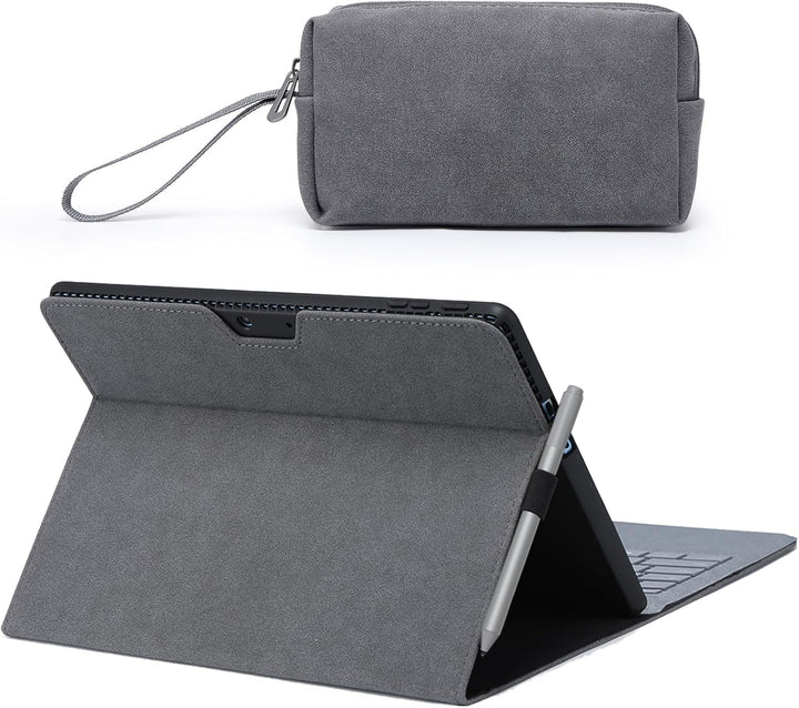 HYZUO Hülle Abdeckung Schutzhülle für 13 Zoll Surface Pro 9 5G 2022 Tragbar Folio Ständer mit Stylus