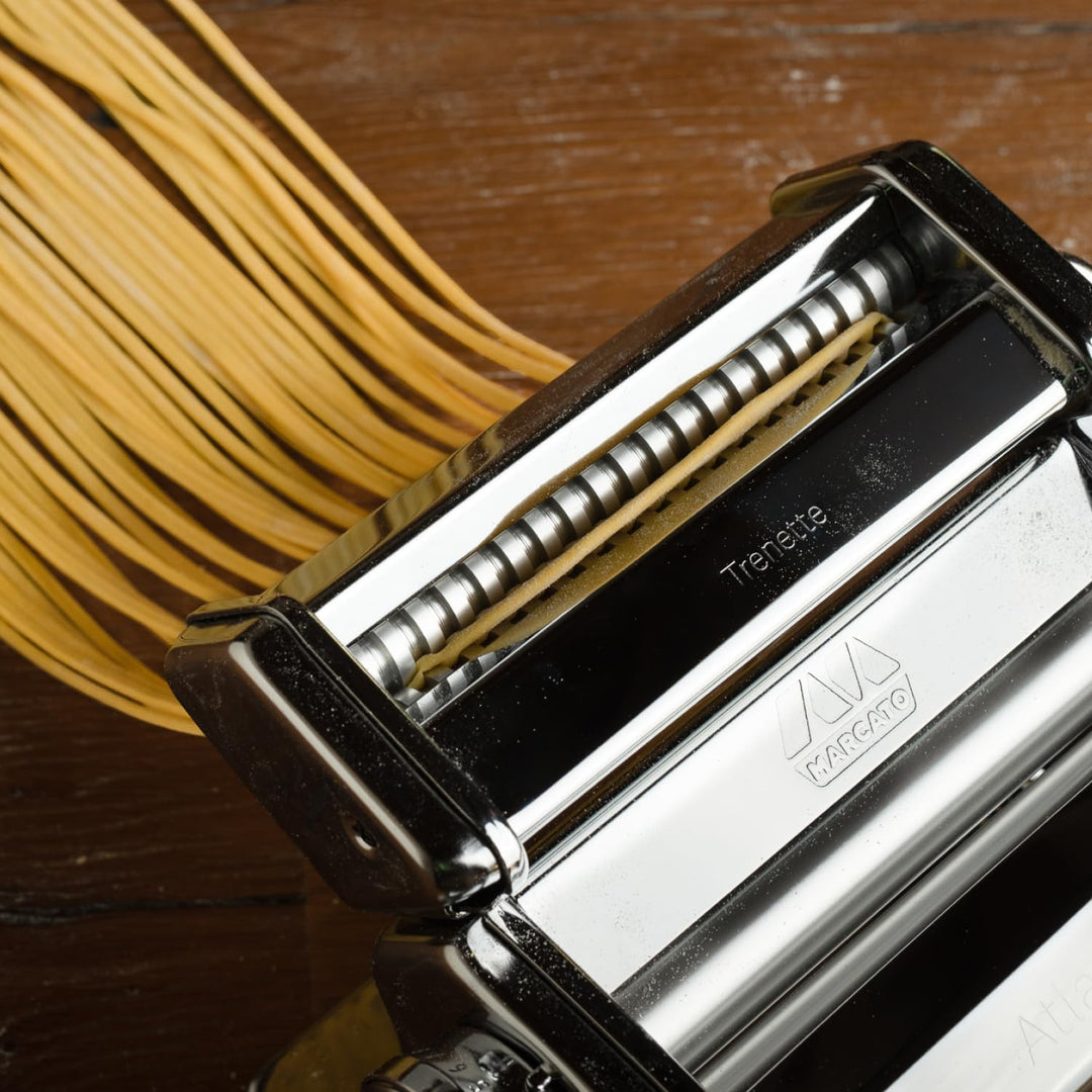 Marcato Nudelmaschinen-Aufsatz, für Trenette, 3,5 mm Schnitt, verchromter Stahl, Hergestellt in Ital