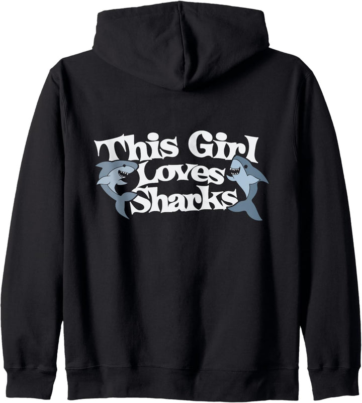This girl Loves Sharks Kapuzenjacke