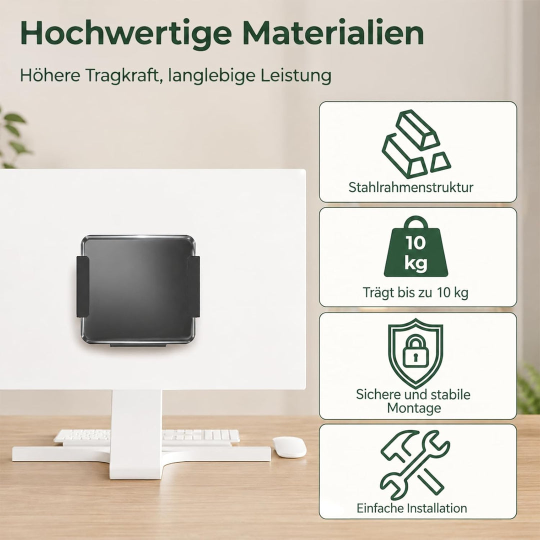Mini-PC Halterung für GMKtec VESA Wand und Untertisch Halterung für GMKtec G3 Plus / G3 / G1 / M3 /
