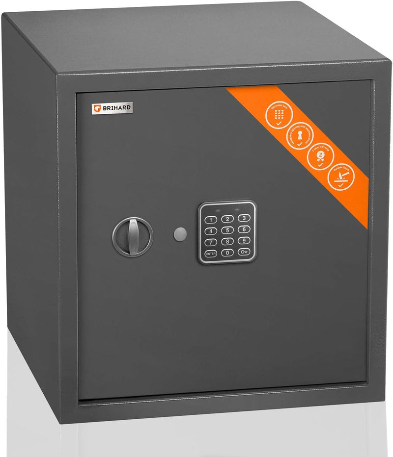 Brihard Betriebs Safe Elektronischer - 40x38x38cm Sicherheitsbox mit LED-Bildschirm, Digitalem Zahle