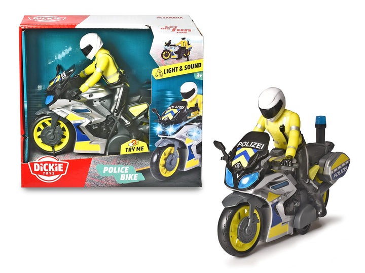 Dickie SOS Polizei-Motorrad, 17 cm