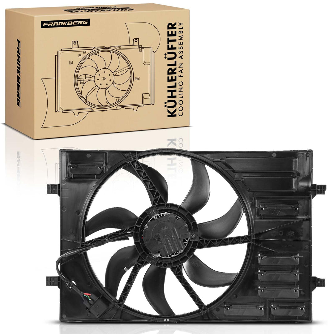 Frankberg Kühlerlüfter Ventilator Motorkühlung Kompatibel mit A3 8V1 8VK 8VM 8VS 2012-Heute Q2 GAB G