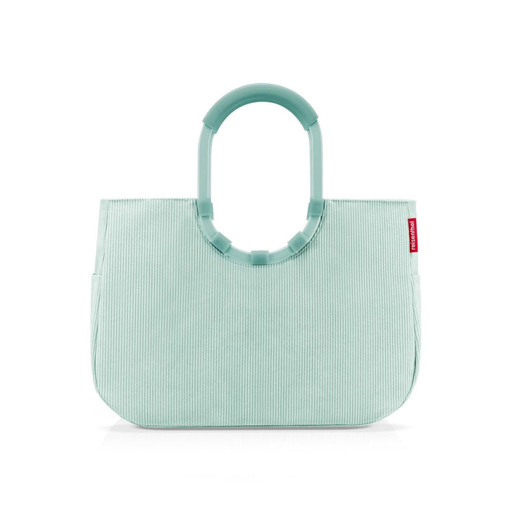 reisenthel loopshopper L cord mint – Stabile Tasche mit praktischen Fächern aus recycelten PET-Flasc