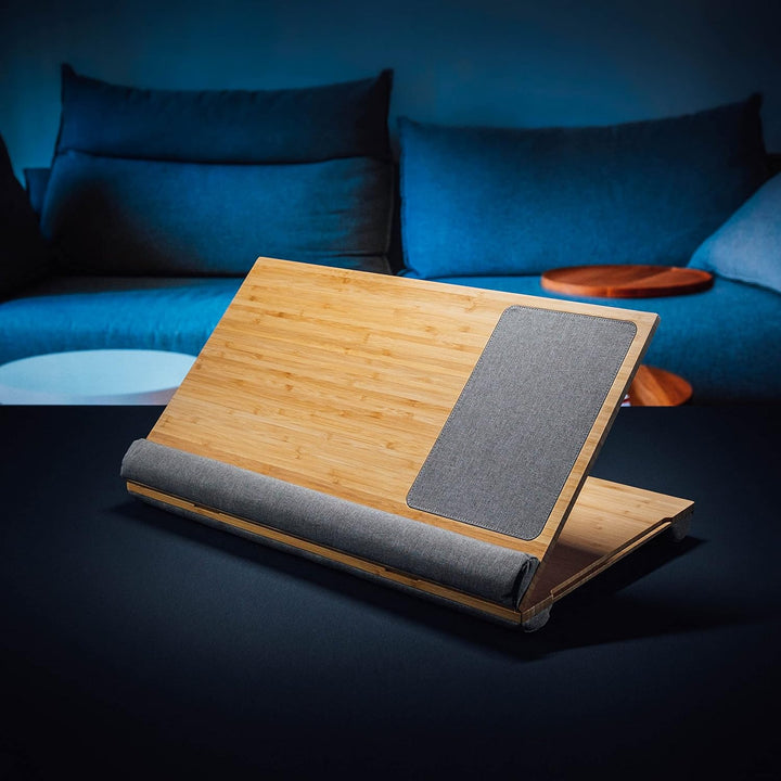 SCHWAIGER 659917 Bambus Laptop Notebook Ständer Knieauflage Computertisch Laptop-Halterung Schreibti