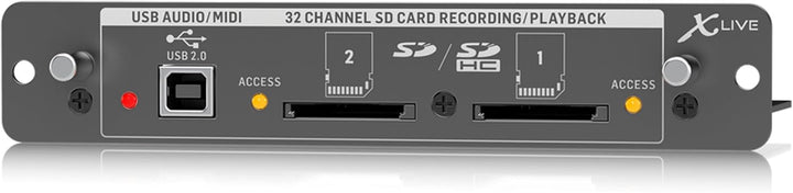 Behringer XLIVE X32-Erweiterungskarte für 32-Kanal-Live-Aufnahme/Wiedergabe auf SD/SDHC-Karten und U
