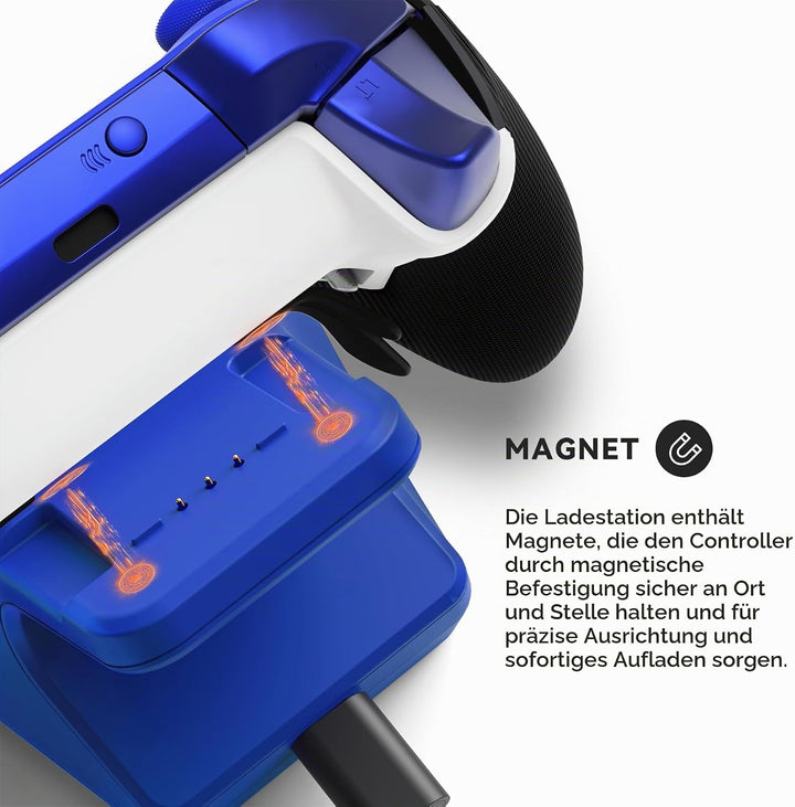 Ladestation für Xbox Elite Series 2 Controller, Magnetische Ladegerät Dock Zubehör für Xbox Elite Se