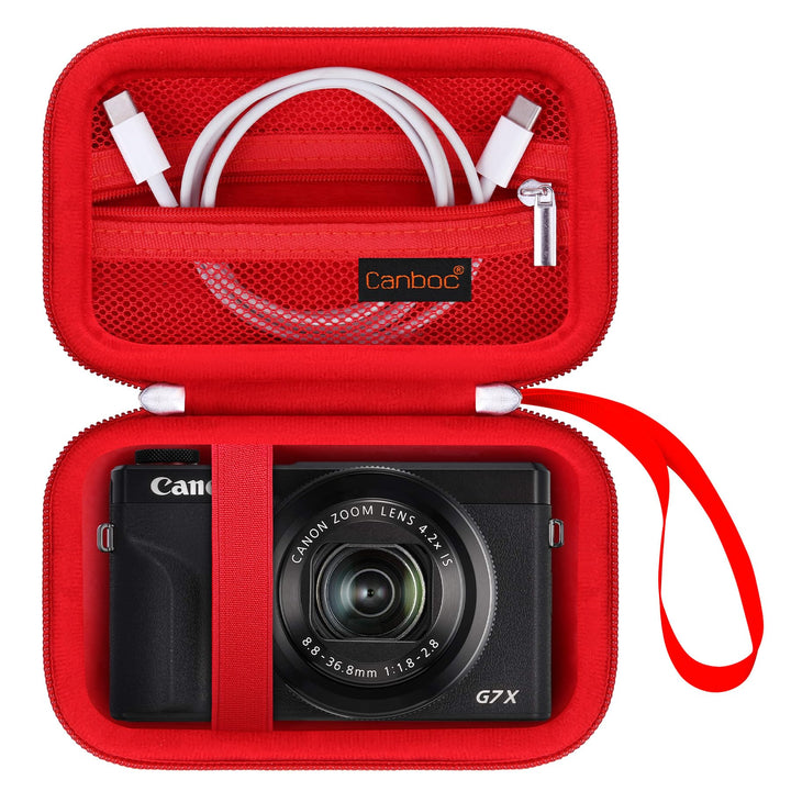 Canboc Tragetasche für Canon PowerShot G7 X Mark III / G7X Mark II Digital 4K Vlogging Kamera, SX740