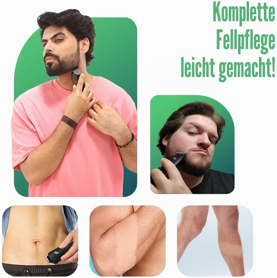 Skull Shaver - Baby Beast Trimmer 3SUM - Herrenpflege-Set - Mit 3 Klingen-Aufsätzen & Kompaktem Desi