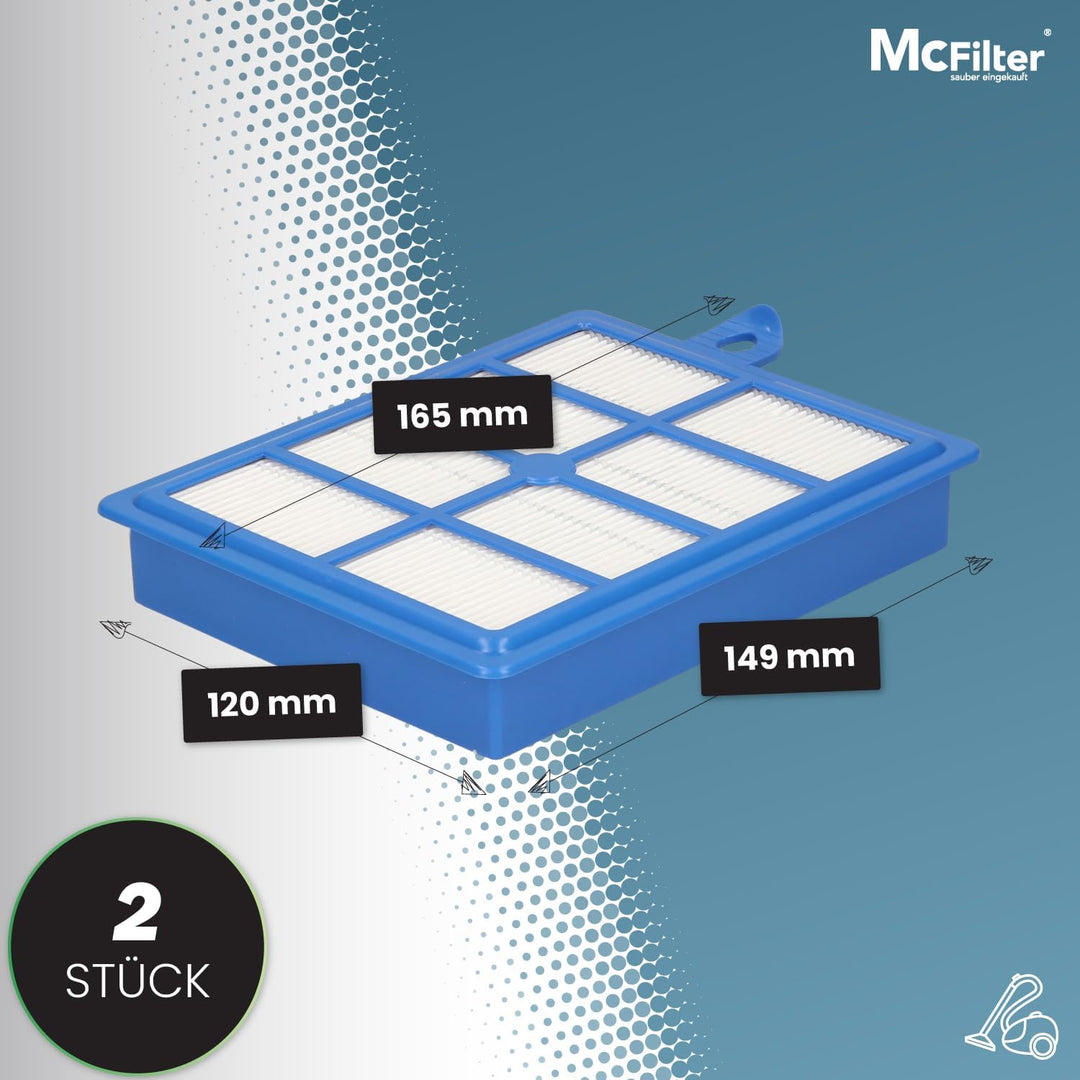 McFilter I 20 Staubsaugerbeutel + 2 Hepa Filter geeignet für AEG VX9-2-ÖKO Staubsauger, 5-lagiger Be