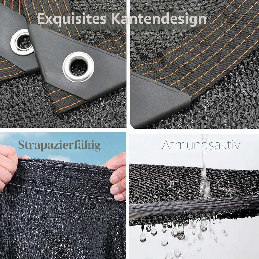 Oncpcare 3x4M Kaninchenkäfig-Abdeckung für Draussen, UV 90% Sonnenschutz-Netzmatte für Haustierkäfig