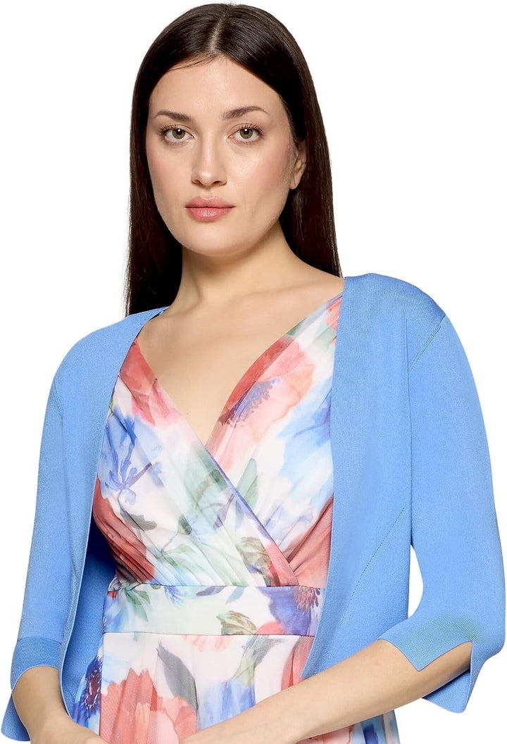 Vera Mont Damen 0226/4106 Strickjacke XS Paris Blue, XS Paris Blue