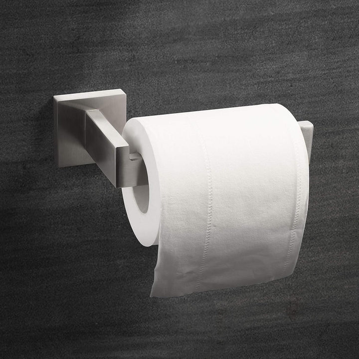 HITSLAM Toilettenpapierhalter Gebürstetes Nickel mit Bohren Edelstahl 304 Klopapierhalte für Küche u